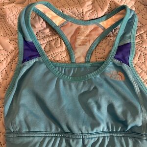 The North Face Women's Blue and Purple Sports Bra